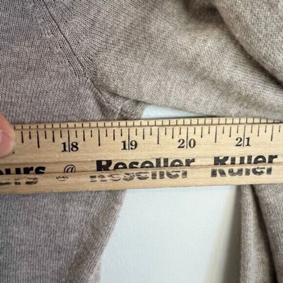 Mexx Women's Size Large Beige Tie Belted Open Front Cardigan Sweater Knit Boho - Picture 8 of 12